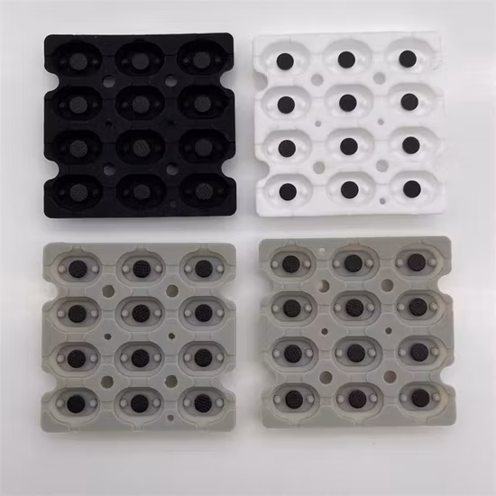 Conductive Custom Molded Silicone Rubber Buttons, Push Button, Single Button