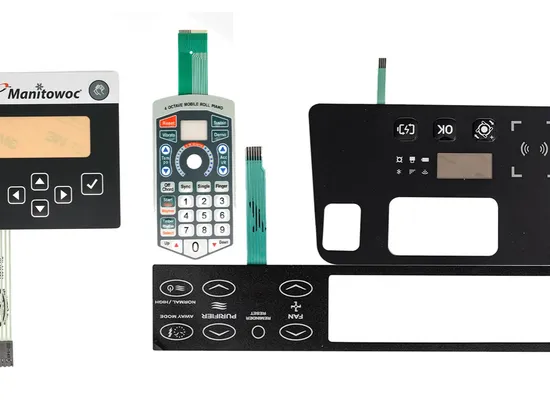 Custom Matte Push Button Durable Stainless Steel Dome PVC Tactile Membrane Switch Panel Design for Automotive Devices 