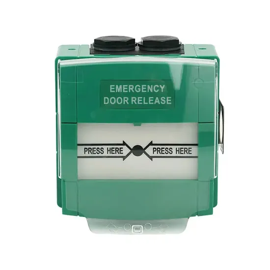 Sumring Fire Alarm Waterproof IP67 Manual Call Point Key Reset Emergency Green Emergency Door Release with Cover 