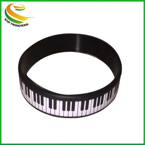 Sedex Factory Fashion Bracelet Piano Keys Design Silicone Bracelet Christmas Gifts Fashion Bracelet 
