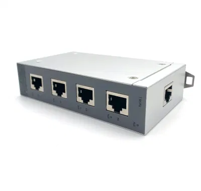 IP20 Svlec 4 Port Ethernet Switch 10/100Mbps Poe Switch Ethernet