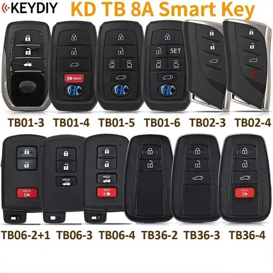Tsnew Keydiy Tb01 Tb02 Tb06 Tb36 Kd Universal 8A Smart Key for Toyota Corolla RAV4 for Lexus FCC ID: 0020 0410 2110 F43 0351 0010 0440 