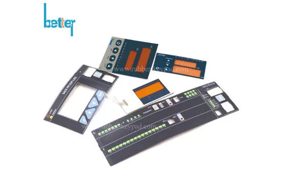 Self Adhesive Silicone Rubber Adhesive Membrane Switch Button for PCB 